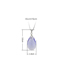 Fashion Silver Crystal Water Drop Necklace