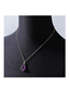 Fashion Purple Irregular Spar Necklace