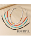 Fashion Beads Rice Beads Beaded Chain Anklet Set