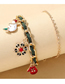 Fashion Gold Christmas Snowman Snowflake Chain Bracelet