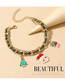 Fashion Gold Santa Claus Christmas Tree Chain Bracelet