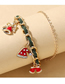 Fashion Gold Christmas Hat Bell Chain Bracelet