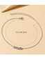 Fashion Silver Geometric Round Bead Anklet