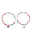 Fashion Color Colorful Rice Beads Beaded Geometric Butterfly Multilayer Necklace