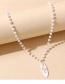 Fashion White Resin Snake Pearl Necklace