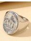 Fashion Silver Alloy Geometric Crown Ring