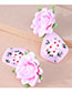 Fashion Pink Petal Drop Earrings