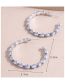 Fashion White Metal Inset Loose C-shaped Stud Earrings