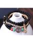 Fashion Color Acrylic Beaded Tower Tassel Multilayer Bracelet