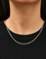 Fashion Silver Stainless Steel Metal Chain Necklace