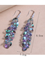 Fashion Silver Pure Copper Crystal Earrings