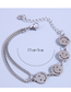 Fashion Silver Metal Smiley Chain Bracelet
