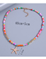 Fashion Color Colorful Rice Beads String Pearl Starfish Necklace