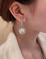 Fashion Silver Alloy Geometric Pearl Stud Earrings