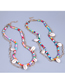 Fashion Color-2 Colorful Rice Beads Beaded Shell Chain Double Layer Necklace