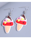 Fashion Color Alloy Geometric Ice Cream Earrings