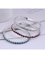 Fashion Silver Alloy Diamond Claw Chain Bracelet