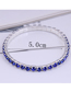Fashion Blue Alloy Diamond Claw Chain Bracelet