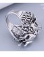 Fashion Silver Alloy Geometric Dragon King Ring
