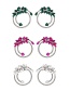 Fashion White Alloy Diamond Water Drop Geometric Stud Earrings