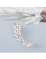 Fashion White Alloy Diamond Geometric Ear Clip