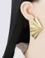 Fashion Silver Color Alloy Geometric Scallop Stud Earrings