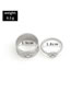Fashion Silver Color Titanium Steel Eye Ring Set