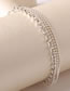 Fashion Silver Alloy Multilayer Ball Chain Anklet
