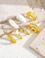 Fashion Gold Alloy Diamond Fritillary Butterfly Ring Set
