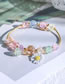 Fashion Color Crystal Stone Beaded Daisy Bracelet