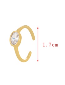 Fashion Gold-2 Copper Leaf Ring