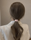 Fashion Deep Coffee Resin Frosted Telephone Loop Hair Rope