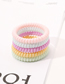 Fashion Purple Resin Frosted Telephone Loop Hair Rope