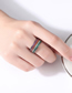Fashion Color Bronze Zirconium Geometry Ring
