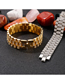 Fashion 2# Titanium Steel Diamond Strap Bracelet