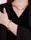 Fashion Steel Color Titanium Geometric Hoop Stud Necklace Bracelet Set