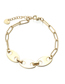 Fashion Gold Color Titanium Geometric Pignose Chain Bracelet