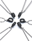 Fashion Keel Chain 7.0mm*80cm (with Hanging Ring) Titanium Geometric Ring Necklace