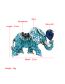 Fashion Elephant Alloy Diamond Elephant Brooch