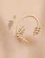 Fashion 17# Geometric Diamond Claw Chain Tassel Earrings