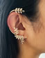 Fashion 15# Geometric Diamond Leaf Ear Clip