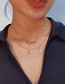 Fashion Gold Alloy Star And Moon Fringe Multilayer Necklace