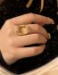 Fashion Gold Color Alloy Hoop Cutout Ring