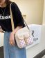Fashion Pink Nylon Belt Buckle Large Capacity Crossbody Bag