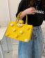Fashion Yellow Acrylic Large-capacity Hair Ball Tote Bag