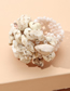 Fashion Creamy-white Alloy Geometric Gravel Ring