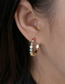 Fashion E Red Bronze Diamond Drop Oil Eye Earrings