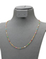 Fashion Color Titanium Drop Oil Ball Necklace