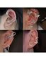 Fashion 12# Ear Bone Clip. Silver Color Alloy Diamond Geometric Ear Clip