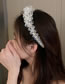 Fashion Big Money Pearl Crystal Flower Braided Headband